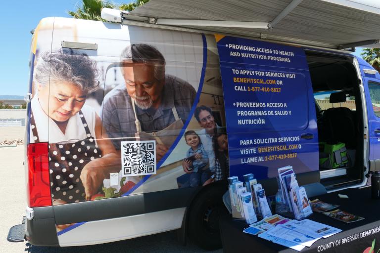 DPSS' mobile outreach van at an Inland Empire event 