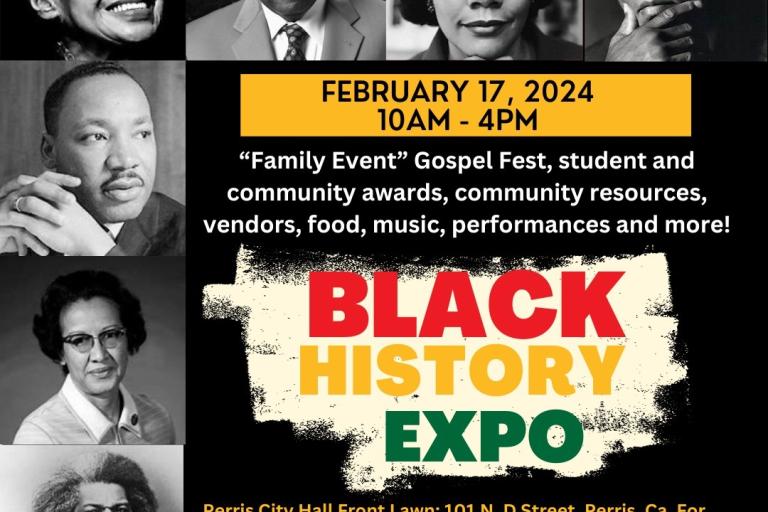 Our community outreach team will be at the Black History Expo in Perris on Feb. 17, 2024.