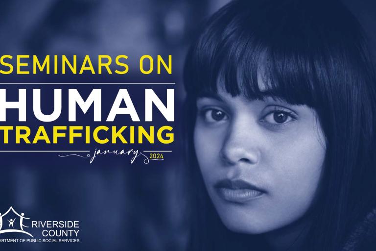 January is National Human Trafficking Prevention Month! Join us for our online seminars on Jan. 9, 16, 23, and 30 at 10 a.m. Together, we can help prevent human trafficking from happening in our backyards! 