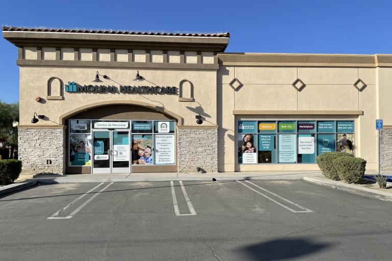 The Molina Healthcare One Stop Help Center is located at 81735 Highway 111, Suite B, in Indio.