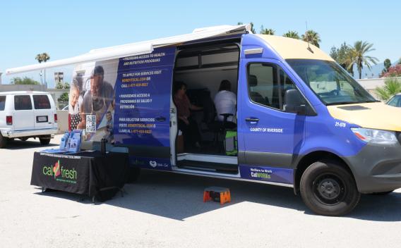 DPSS' mobile outreach van at an Inland Empire event 