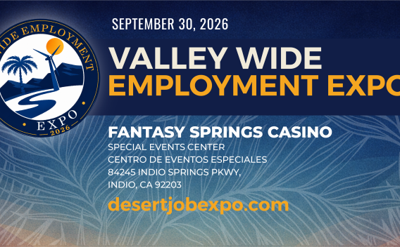 The 31st Vallley-Wide Employment Expo returns to the Fantasy Springs Casino Special Events Center on September 30, 2026.