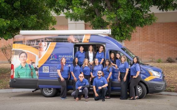 The Community Outreach Branch of the Riverside County Department of Public Social Services (DPSS) brings public assistance programs and safety-net services directly into local neighborhoods using mobile outreach vans and bilingual staff.