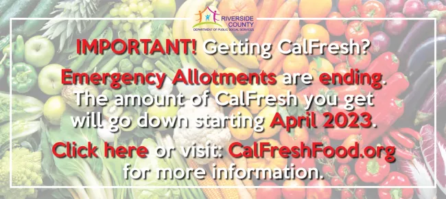 CalFresh-Announcement