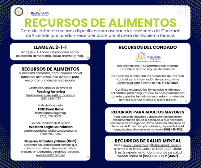 Food resources - Spanish