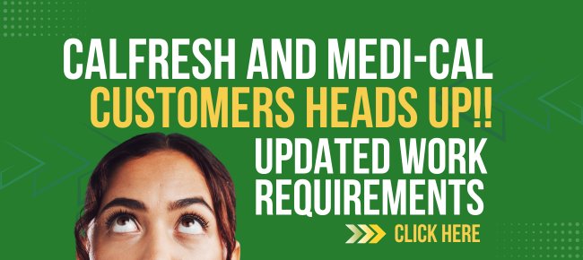 New work requirements for CalFresh and Medi-Cal customers