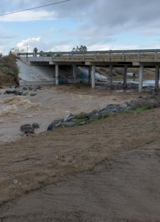 An image showing prior flood damage in Riverside County. County residents who lost food during recent winter storms have until Jan. 22 to request CalFresh replacement benefits. Photo courtesy of County of Riverside Emergency Management Department.